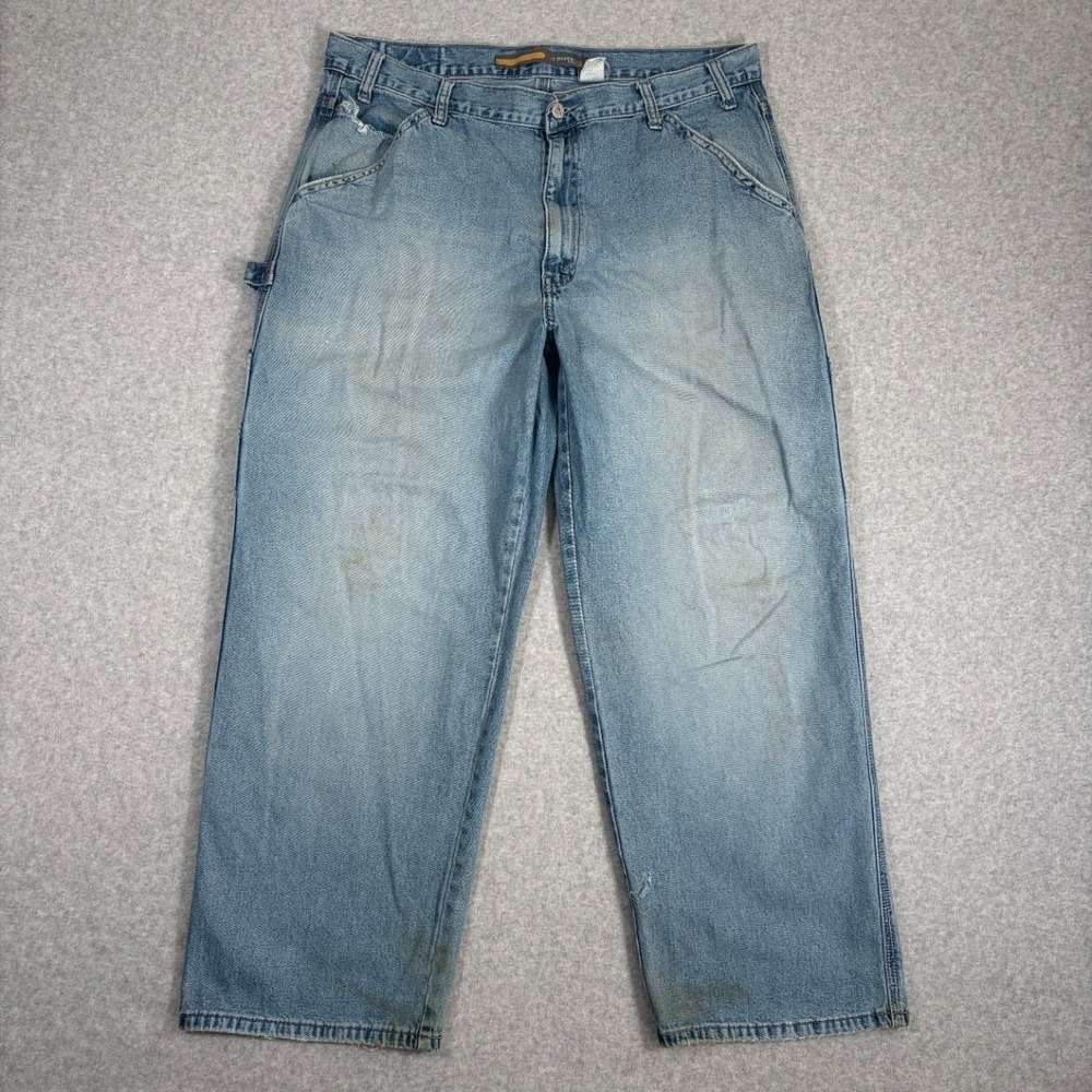 Levi's Silver Tab Carpenter Jeans Men's 36x30 (Fits 36x28) Blue Wide Leg Skater